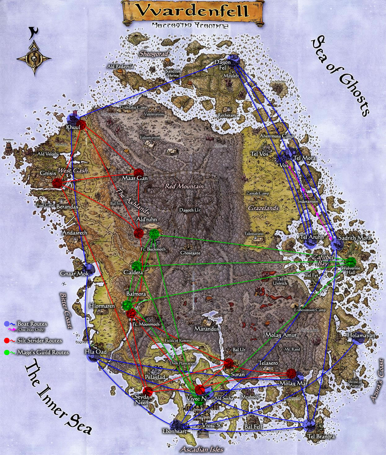 Morrowind Karte s